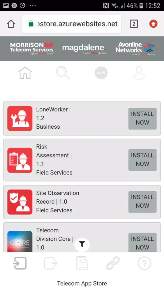 Telecom App Store应用截图