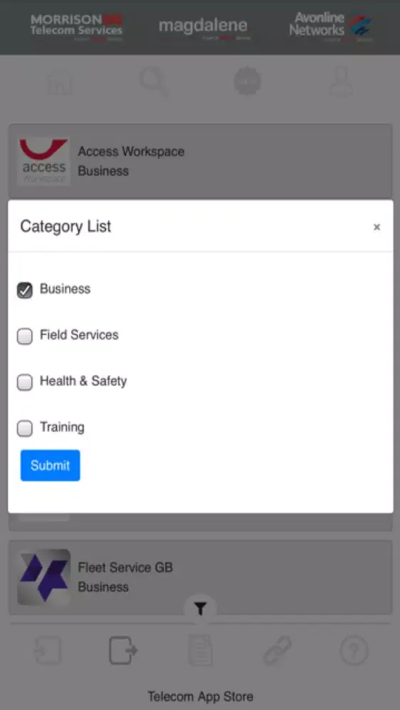 Telecom App Store应用截图