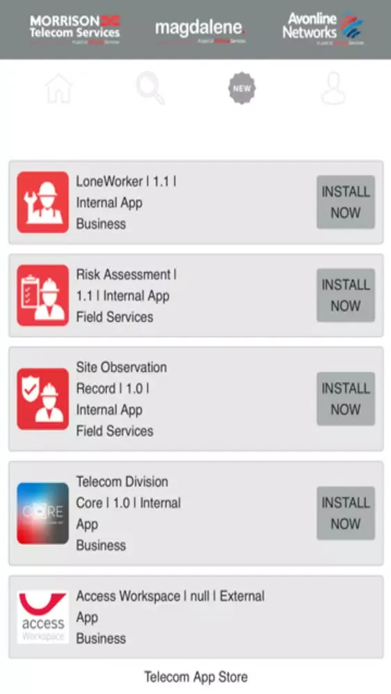 Telecom App Store应用截图