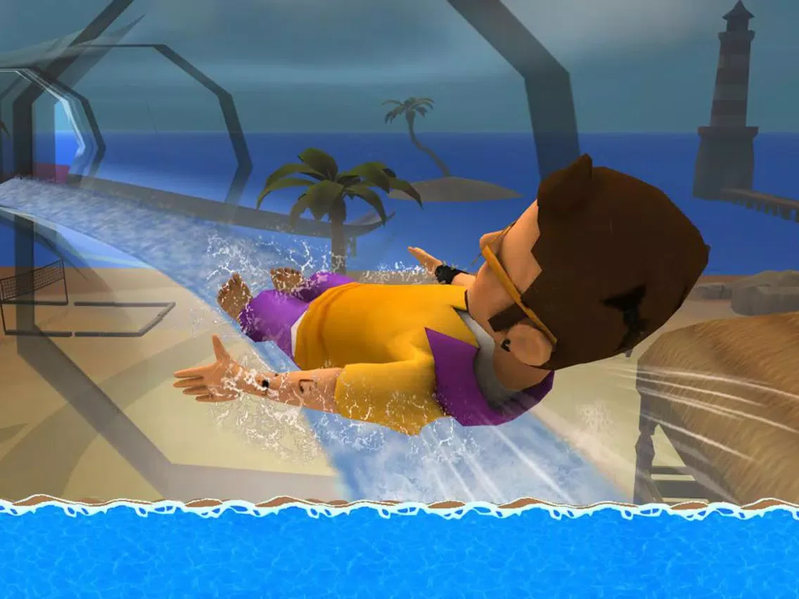 Tangkapan layar Aqua Park Speed Coaster Slide Cool Water Race Simulator Game iPad 