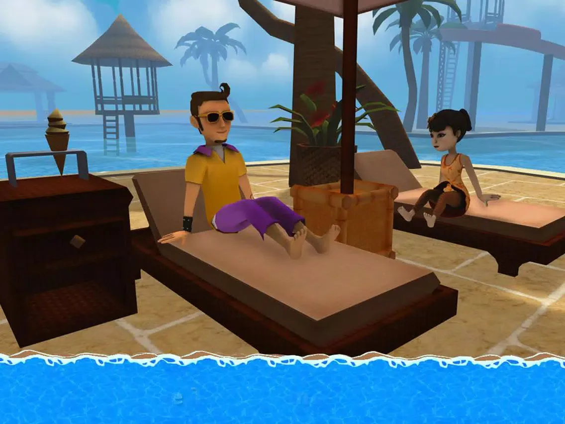Tangkapan layar Aqua Park Speed Coaster Slide Cool Water Race Simulator Game iPad 