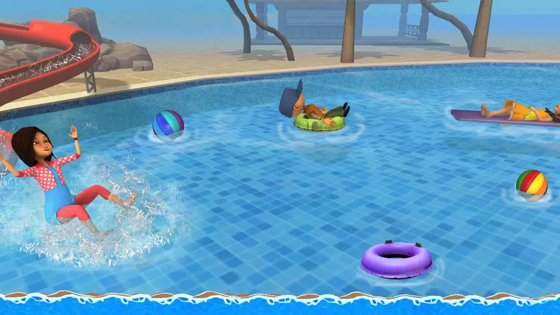 Tangkapan layar Aqua Park Speed Coaster Slide Cool Water Race Simulator Game
