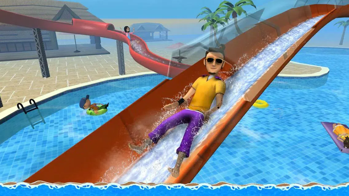 Tangkapan layar Aqua Park Speed Coaster Slide Cool Water Race Simulator Game