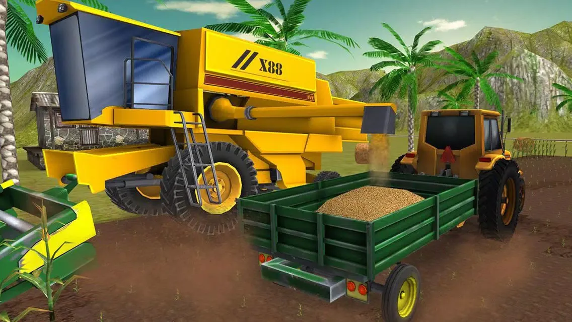 Farming Simulator Farmers Crop Harvest Tractor Trucks Drive Game スクリーンショット