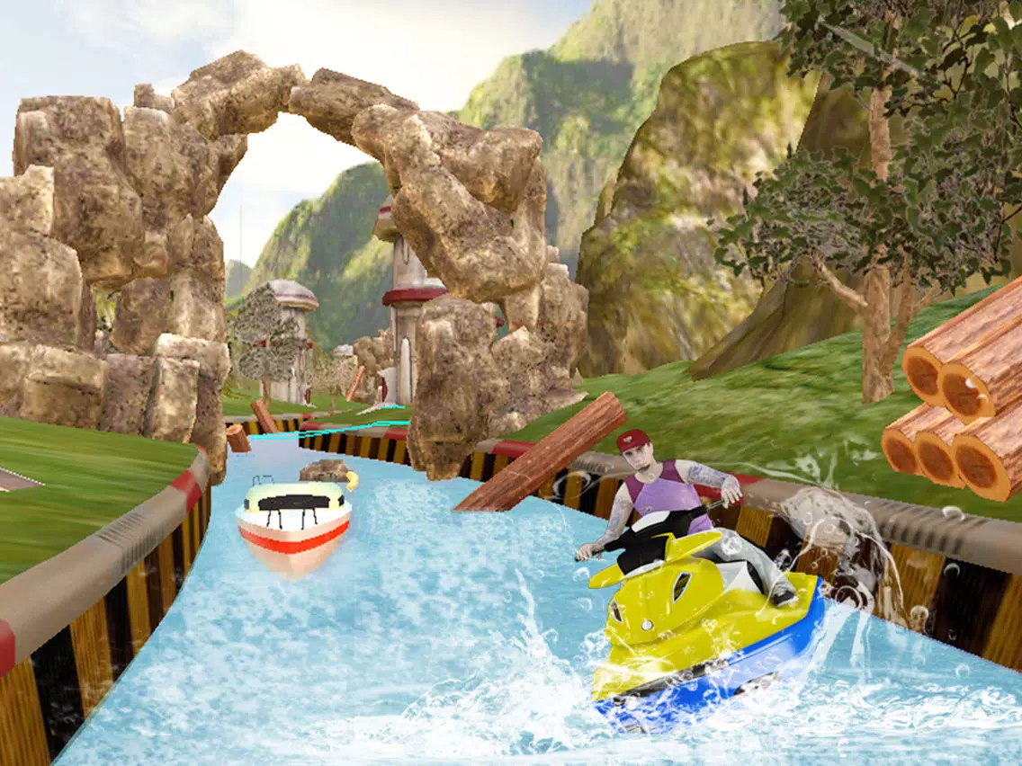 ภาพหน้าจอของ Jetski Wave Surfer Extreme Hydro Racing Championship Unlimited iPad 