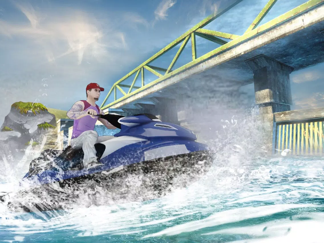 ภาพหน้าจอของ Jetski Wave Surfer Extreme Hydro Racing Championship Unlimited iPad 