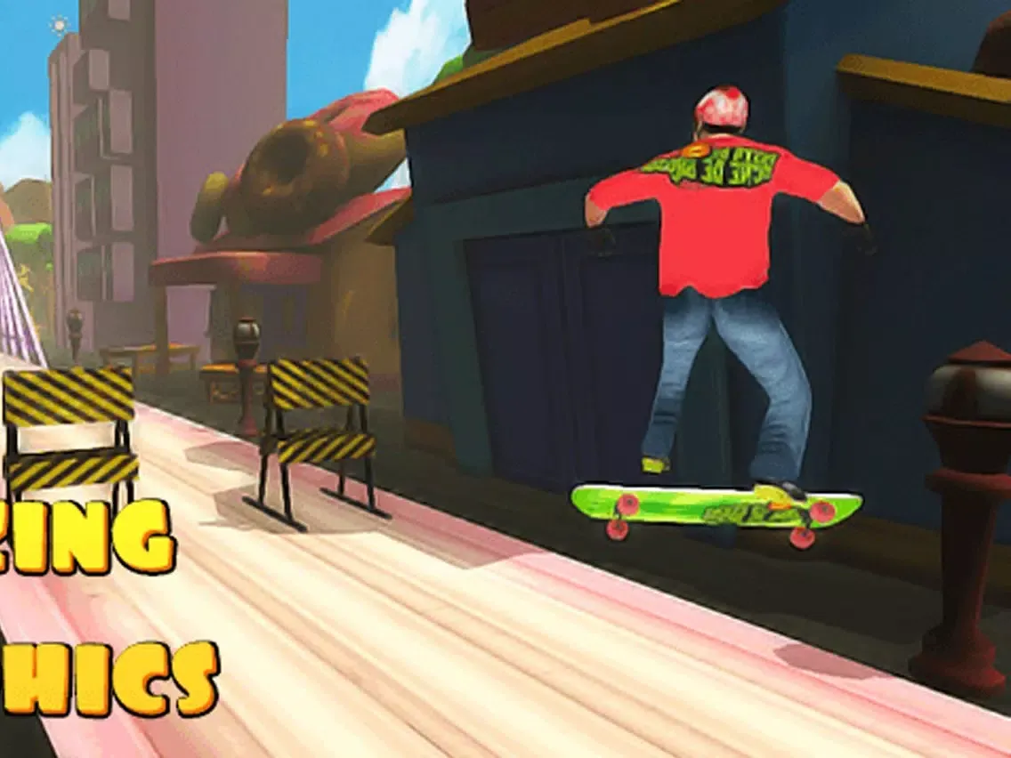 Tangkapan layar Skateboarding Games Extreme Street Thug Life Roadie Skater Subway Skating Game iPad 