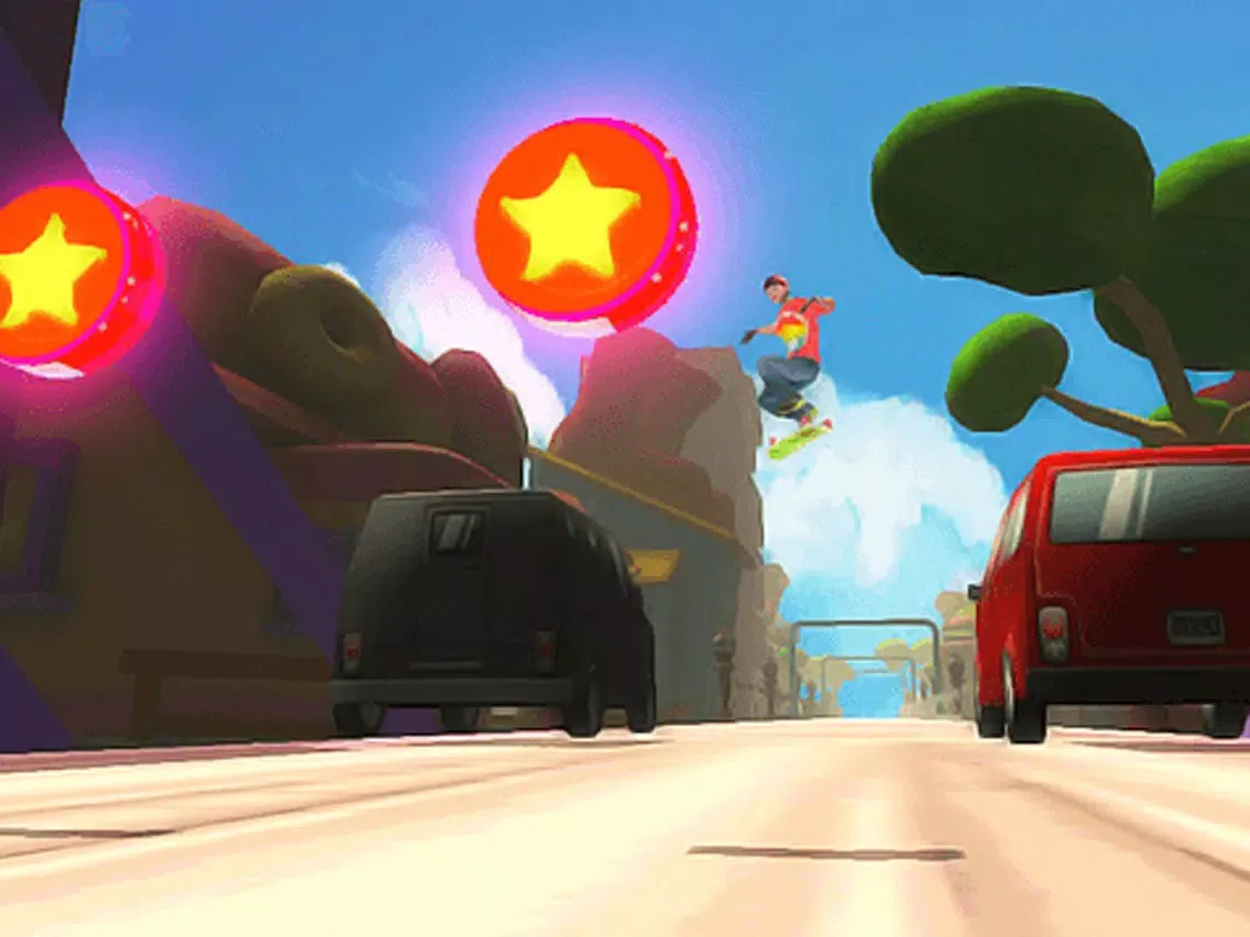 Tangkapan layar Skateboarding Games Extreme Street Thug Life Roadie Skater Subway Skating Game iPad 