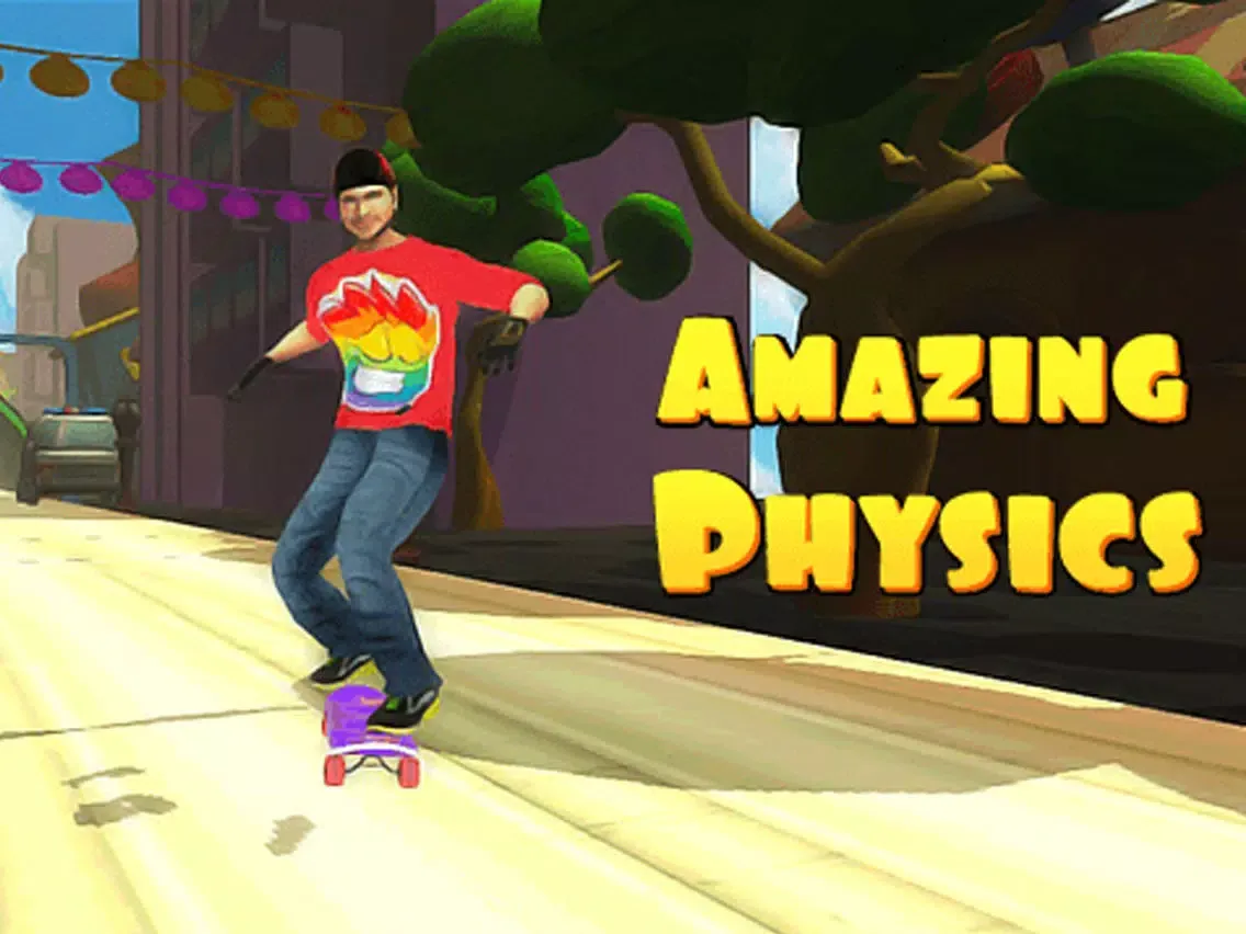 Tangkapan layar Skateboarding Games Extreme Street Thug Life Roadie Skater Subway Skating Game iPad 