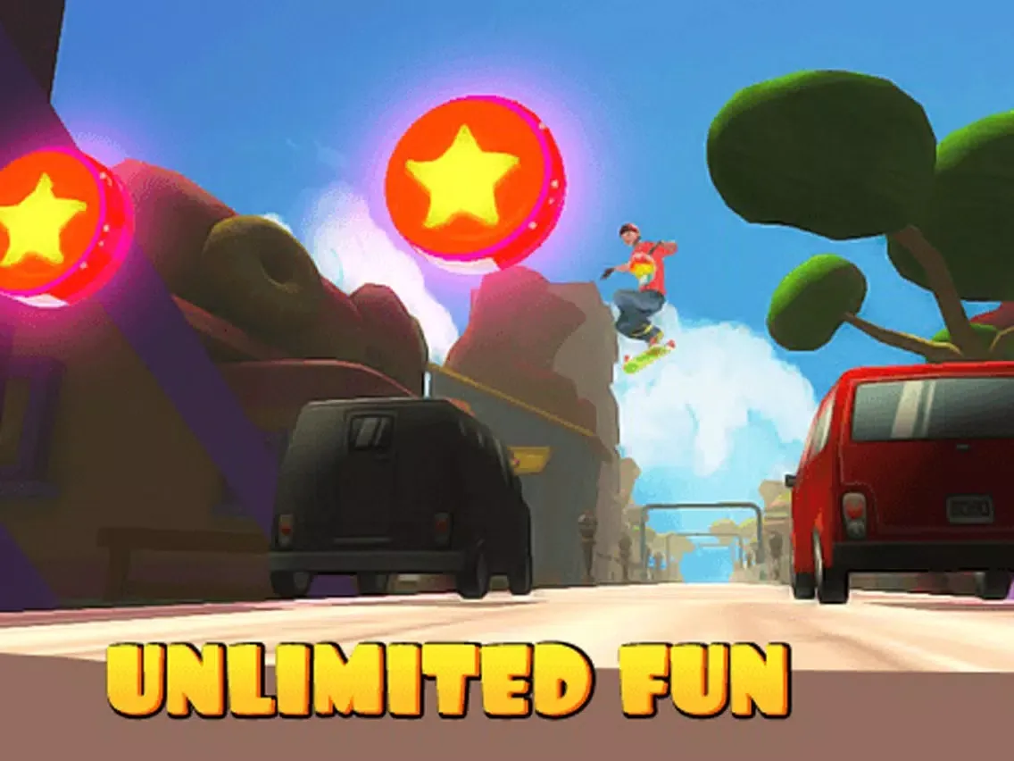 Tangkapan layar Skateboarding Games Extreme Street Thug Life Roadie Skater Subway Skating Game iPad 