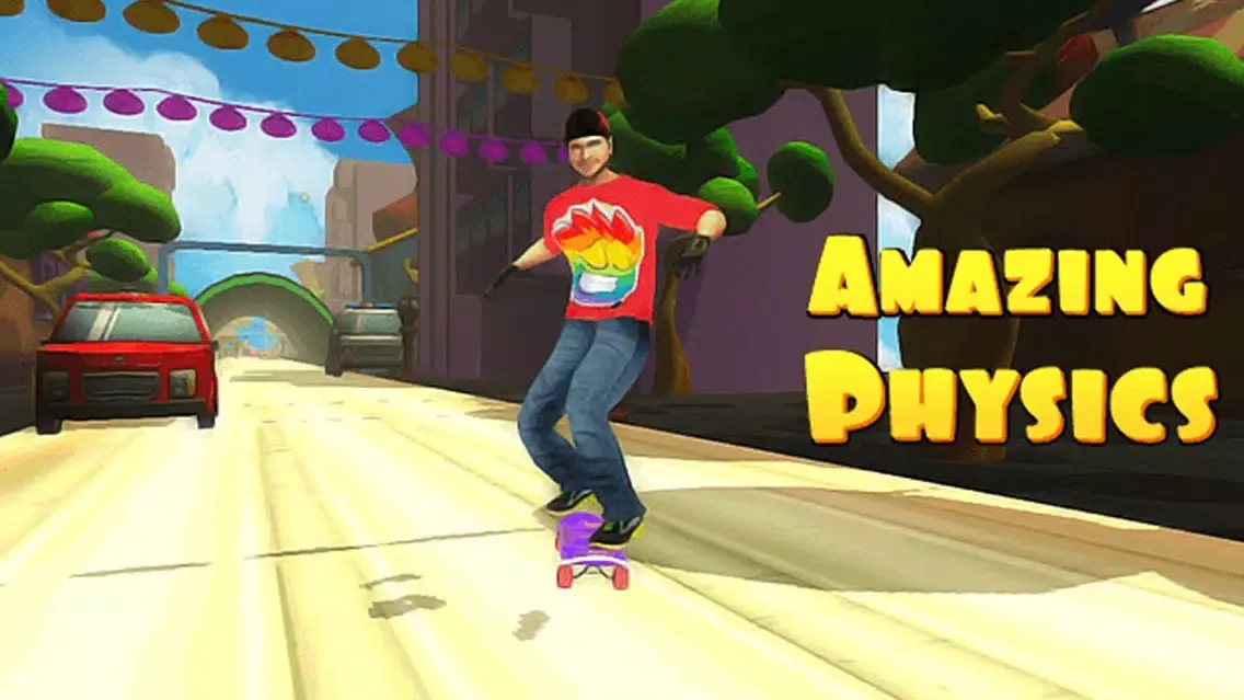 Tangkapan layar Skateboarding Games Extreme Street Thug Life Roadie Skater Subway Skating Game