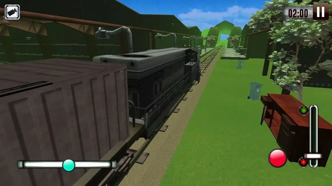 ภาพหน้าจอของ Steam Trains Drive Speed Cargo Transport Train Engine Rails Game