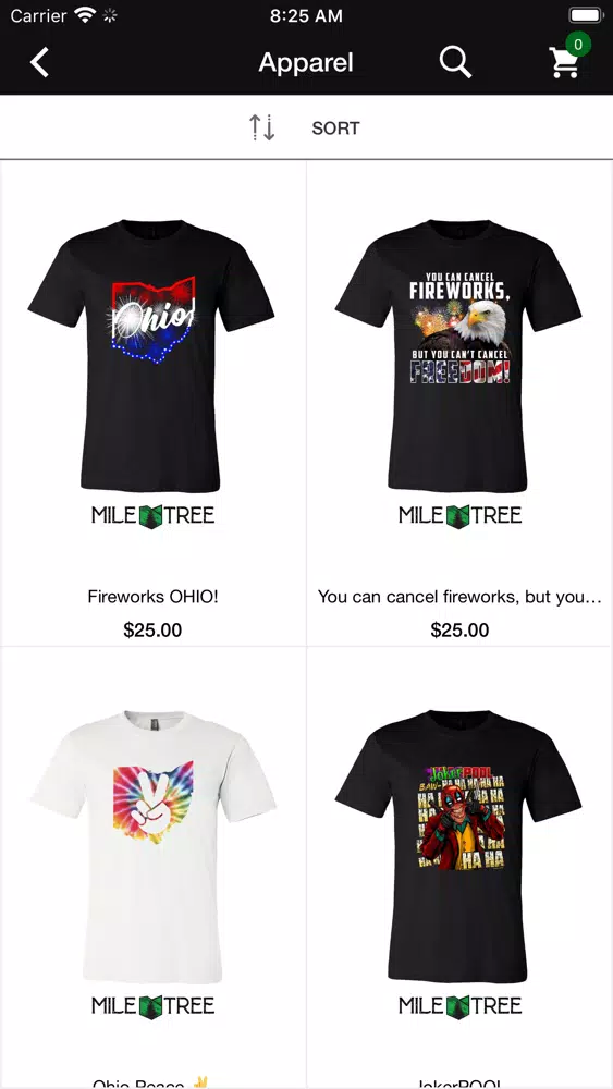 Tangkapan skrin Mile Tree Screen Printing