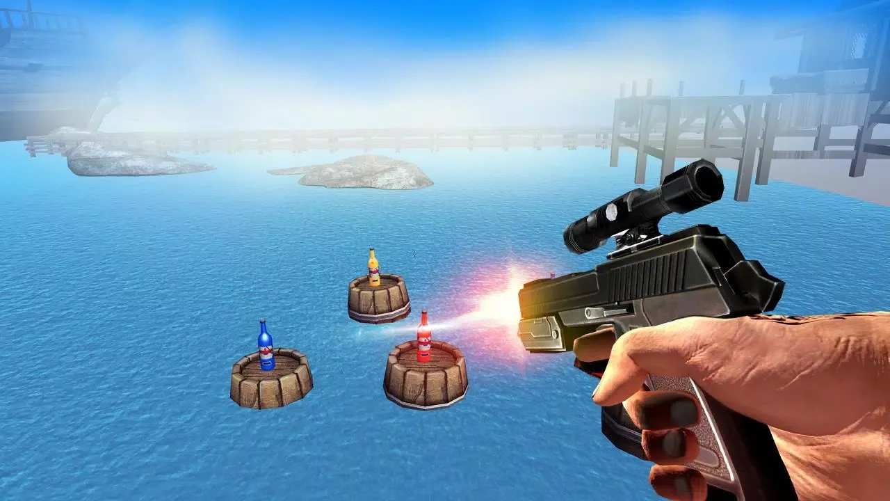 Capturas de tela do Bottle Shooting Games