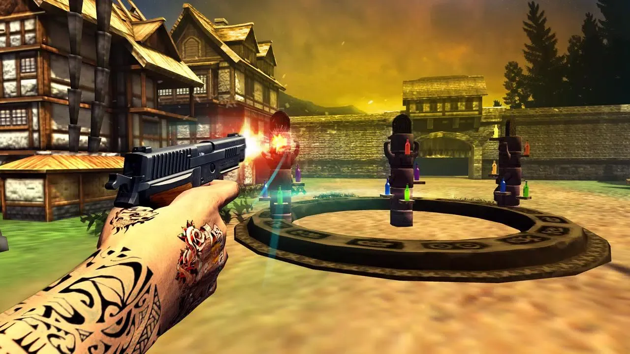 Capturas de tela do Bottle Shooting Games