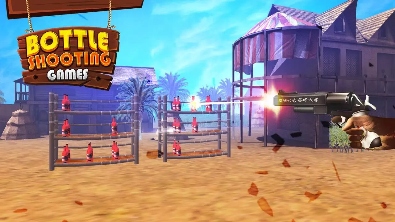 Capturas de tela do Bottle Shooting Games