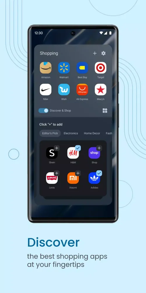 Zrzuty ekranu Shopping Folder