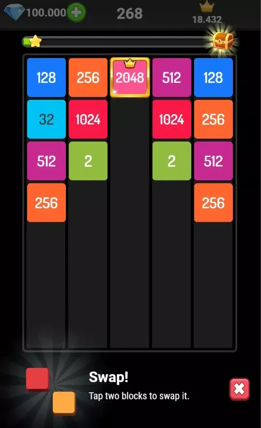 Screenshot di X3 Blocks: 2048 Puzzle Game