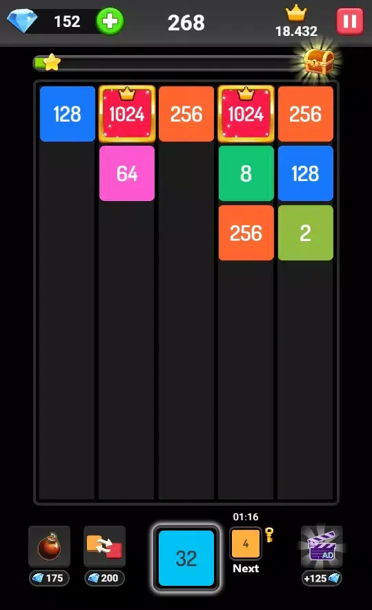 Screenshot di X3 Blocks: 2048 Puzzle Game