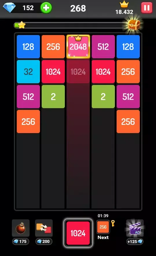 Screenshot di X3 Blocks: 2048 Puzzle Game
