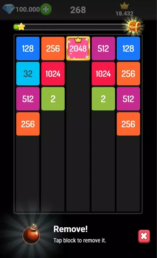 Screenshot di X3 Blocks: 2048 Puzzle Game