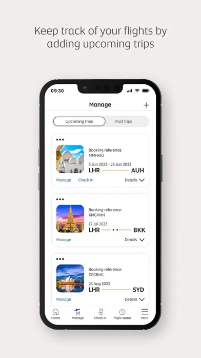 Zrzuty ekranu Etihad Airways