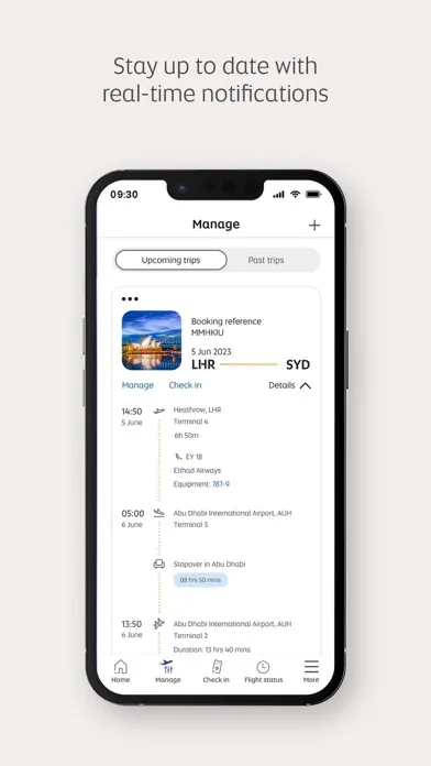 Zrzuty ekranu Etihad Airways