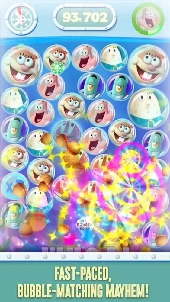 Capturas de tela do SpongeBob Bubble Party