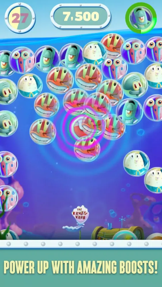 Capturas de tela do SpongeBob Bubble Party