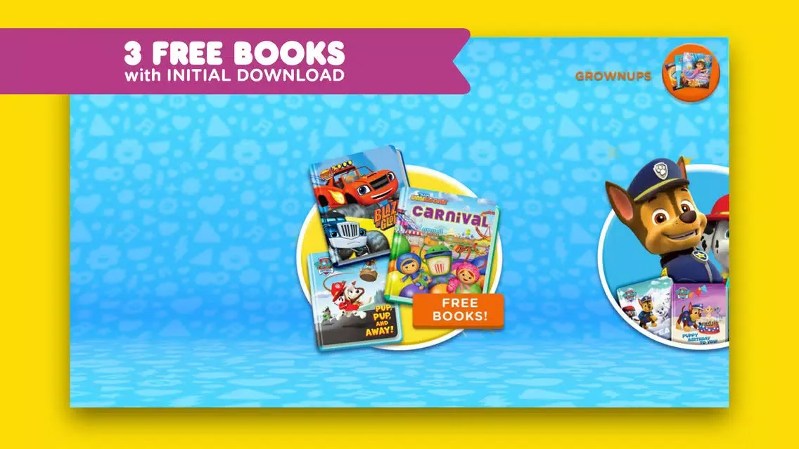 Capturas de tela do Nick Jr. Books – Read Interactive eBooks for Kids