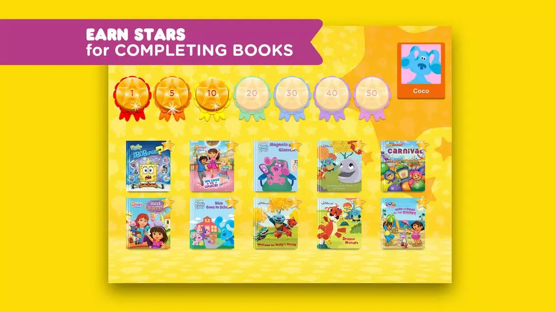 Capturas de tela do Nick Jr. Books – Read Interactive eBooks for Kids