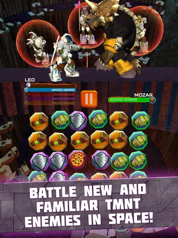Teenage Mutant Ninja Turtles: Battle Match Game iPad 应用截图