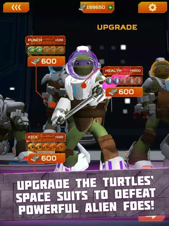 Teenage Mutant Ninja Turtles: Battle Match Game iPad 应用截图