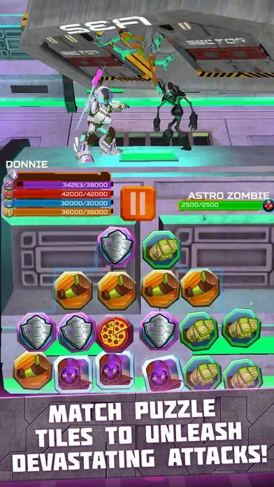 Teenage Mutant Ninja Turtles: Battle Match Game应用截图