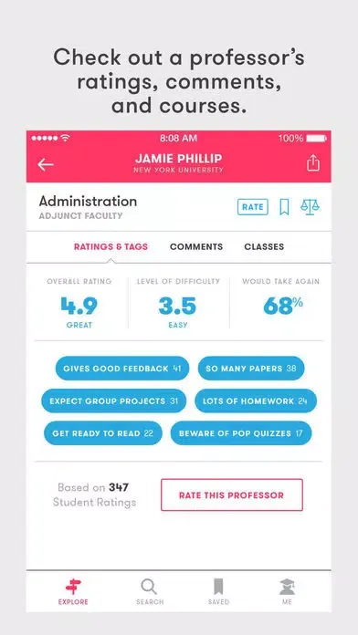Rate My Professors スクリーンショット