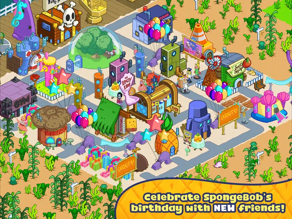 Zrzuty ekranu SpongeBob Moves In iPad 