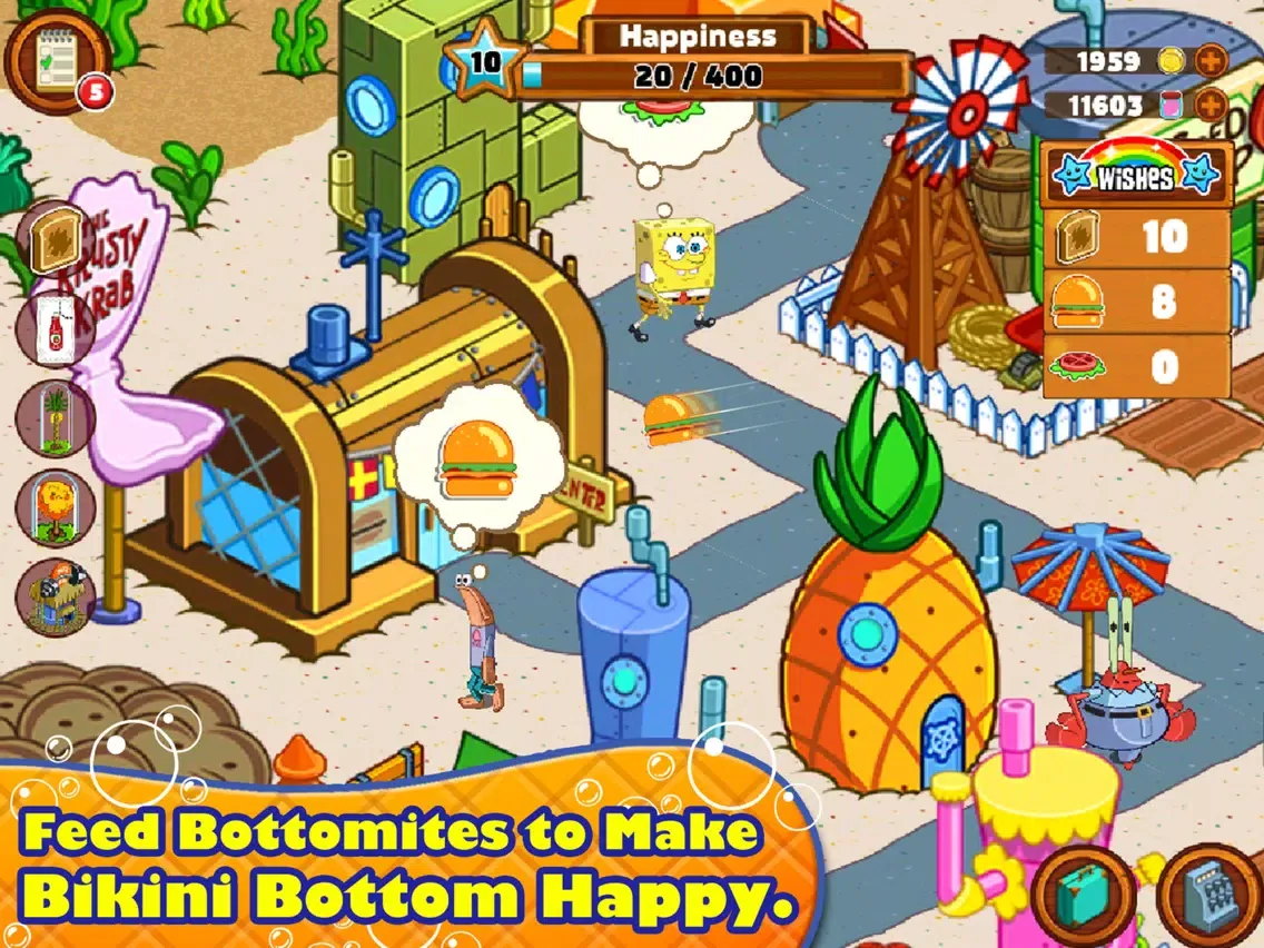Zrzuty ekranu SpongeBob Moves In iPad 