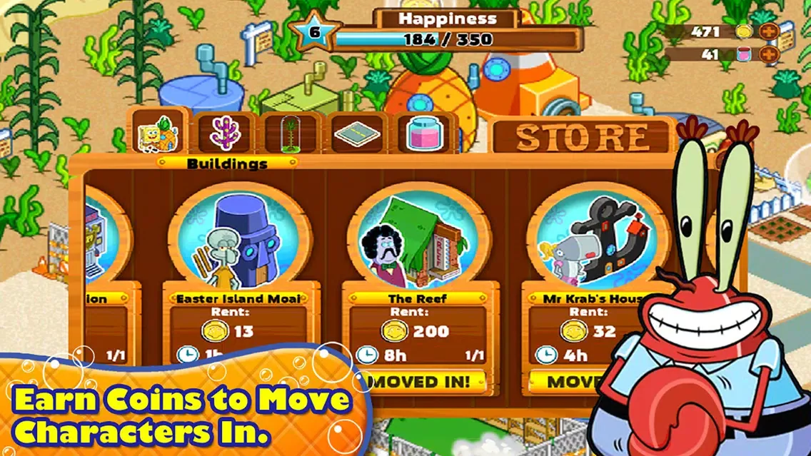 Zrzuty ekranu SpongeBob Moves In