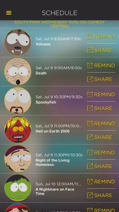 The Official South Park App Ekran Görüntüleri