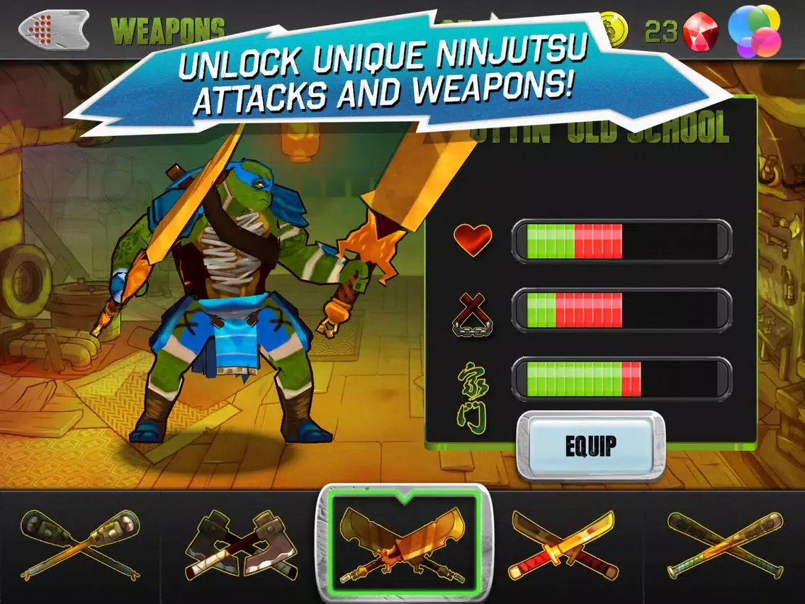 Screenshot di TMNT: Brothers Unite iPad 