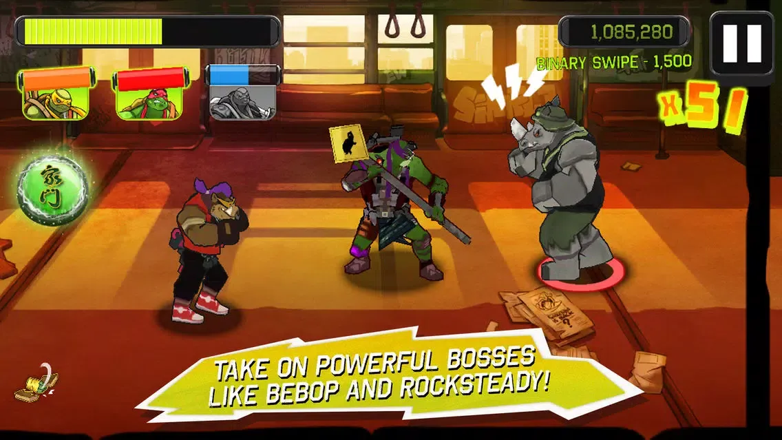 Screenshot di TMNT: Brothers Unite
