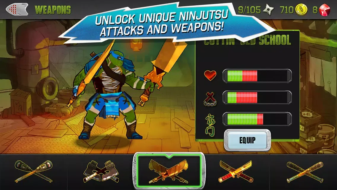 Screenshot di TMNT: Brothers Unite