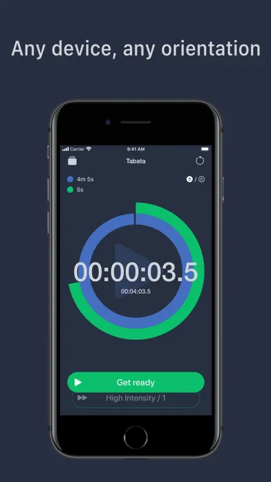 iHIIT: Flexible Interval Timer应用截图