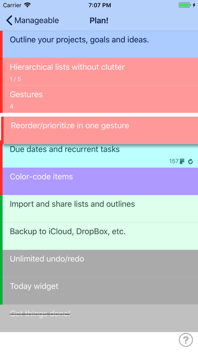 Manageable: Nested ToDo Lists应用截图