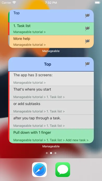 Capturas de tela do Manageable: Nested ToDo Lists