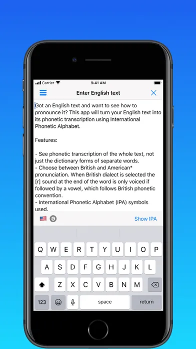 toPhonetics Converter スクリーンショット