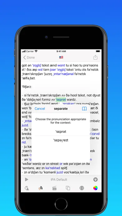 toPhonetics Converter スクリーンショット