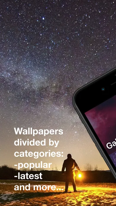 Capturas de tela do Galaxy Wallpapers: HD
