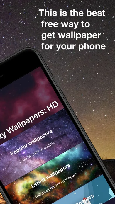 Capturas de tela do Galaxy Wallpapers: HD