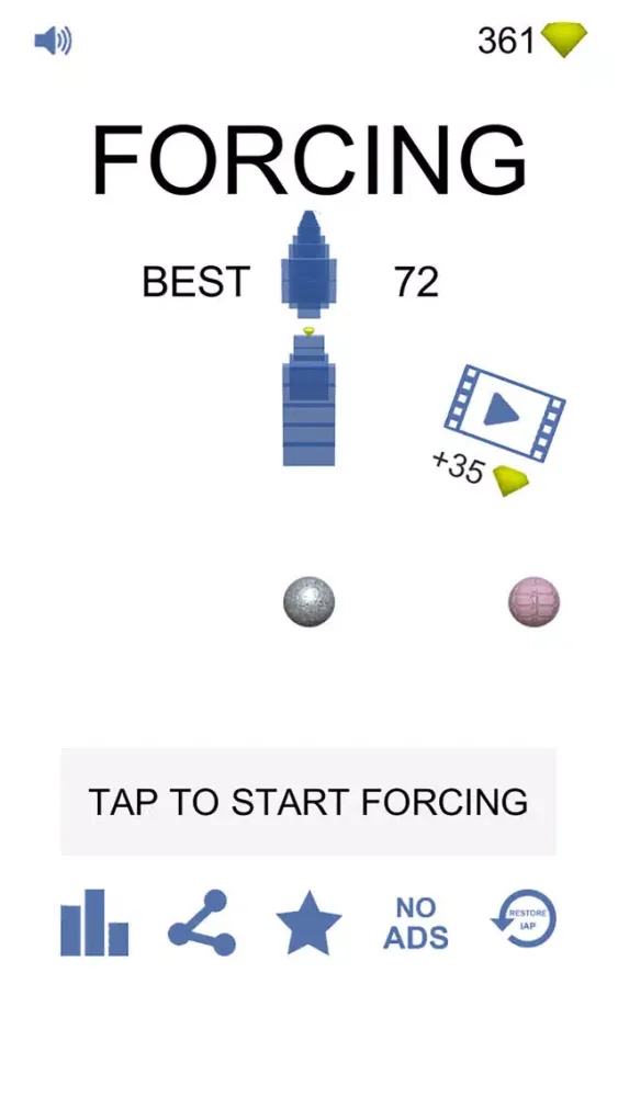 Tangkapan skrin Forcing